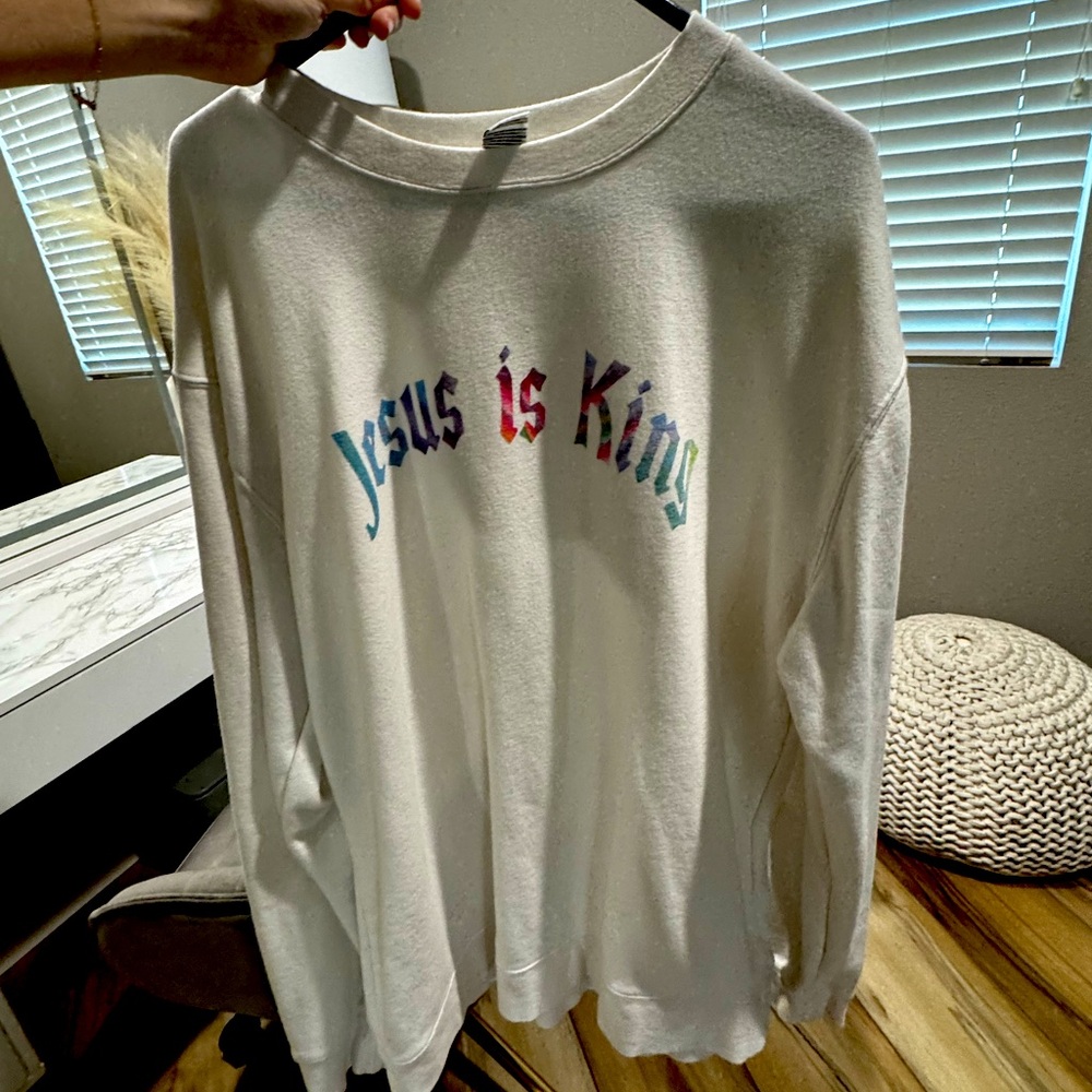 White Jesus is king sweatshirt